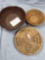 Lot of 3 Tightly Coiled Weaved Basekts, Thompson River, x1 Appears Older than the Other Two (Darker