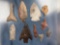 Lot of Fine Arrowheads, Pike, Dalton Drill, Calf Creek, KY, MS, TX, Longest 2 7/8'