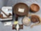 Lot of Various Native American Tourist Trade Pieces, Arrowheads, Wooden Pipes, Bowls, Etc