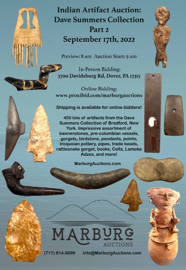 Dave Summers Indian Artifact Arrowhead Auction:#2