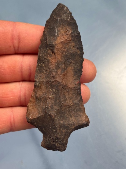 3 7/8" River Stained Alachua Stemmed Point, Found in Florida, Ex: Summers