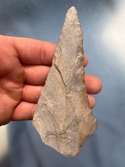 5 3/16" Transitional Susquehanna Broadpoint, Found in Schoharie, New York, Ex: Summers