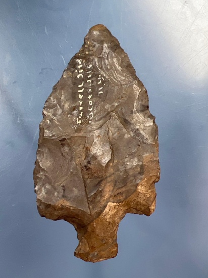 RARE 4" Onondaga Chert Hopewell, Found on Farwell Site, Scottsville, New York