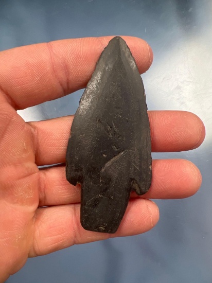 RARE 3 3/16" Slate Point, Ground Slate, Found along Seneca River, Montezuma, NY