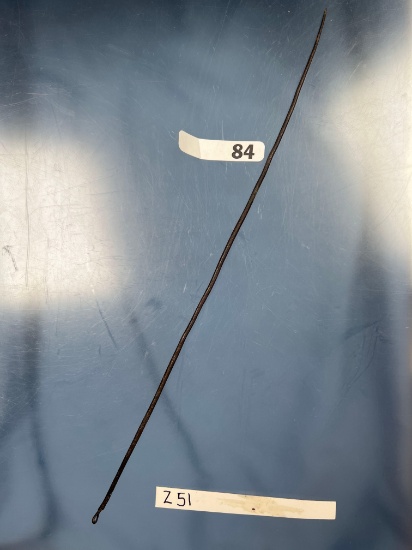 12" Long Weaving Needle, Brass, Cataloged as Onieda, New York