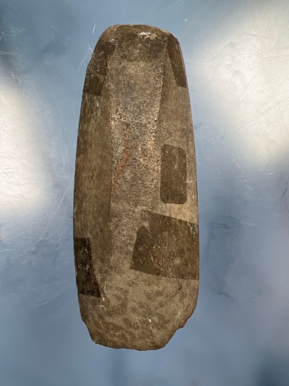 RARE 4 3/4" Lamoka Faceted Adze, Found by Douglas Sinclair on his Farm, Reservoir Rd in 1951, Living