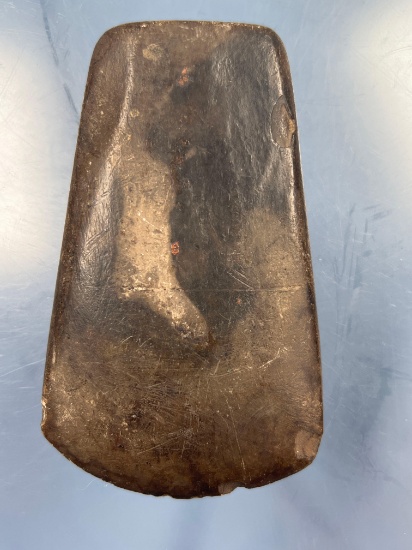 4 1/2" Flared Bit Celt, Highly Polished, Sharp Bit, Found in Cooperstown, New York