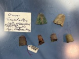 Lot of 5 Brass Thimbles + Iron Conical Point, One was Found on 7/17/91, New York State Trade Artifac