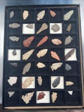 Lot of 35 Arrowheads, Points From Across the US, Midwest, Central States, Northeast, Longest 2 3/8