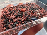 HUGE LOT of Red/Black Seed Beads, Iroquoian, Found on New York Sites