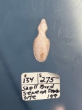 RARE Purple Shell Effigy, Duck/Goose Effigy, Found on the Dann Site, Monroe Co., New York