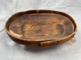 RARE Wooden Bowl w/Rim, Found in Ice at Shishmaref Alaska, West Coast, EARLY Piece 9 1/2