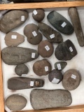 Large Lot of Various Stone Stools, Gouge, Grooved Hammerstone, Soapstone Picks, Found in New York