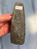 RARE Polished Hardstone Porphoritic Celt, Found in New York, Well Made, Measures 6 3/4