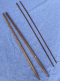 Lot of Rare Snow Snake Sticks, Onondaga Cataloged as Circa 1950's, 2.5' Long