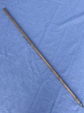 3' Iroquoian Snow Snake Stick, Larger Example, Well Made, Tigerstripe Maple