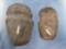 Pair of Small Miniature Axes, Full Groove, Found in PA, Ex: Fogelman, Henry, Longest 4