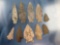 Lot of 10 Archaic Points Found in Washington Boro, PA Longest 3 3/8