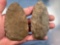 Pair of Blades, Jasper + Quartzite, w/FINDER HISTORY, Lanc + Lebanon Co., PA, Longest 3 7/8