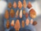 INCREDIBLE Lot of 19 Red/Orange Quartzite/Quartz Points, Found in North Carolina, Longest 2 7/8