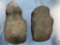 Pair of Classic 3/4 Groove Axes, Found Chester River, Rock Hall Maryland, Longest 6