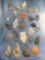 x25 Various Points, Arrowheads, Blades, Found in Chemun Co., JY 1946, Ex: Lown Collection