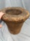 RARE Early 1800's Wooden Mortar, Found when Clearing Land along Bushkill/Sand Hill Creek, PA