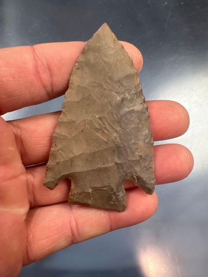 NICE 2 7/8" Basal Notch Point, Ft. Payne Chert, Found in Tennessee