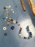 50+ Beads, Awl, Polychrome+Monochrome, Found in Washington Boro Village Site, PA Ex: Henry