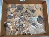 Lot of Site Material, Shards, Bones, Triangles, Found on Washington Boro Village Site, Ex: Henry