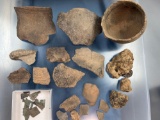 Lot of Pottery Vessel Sections, Clay Blanks for Pottery Making, Washington Boro Village, Ex: Henry