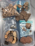 Large Lot of Site Material, Pottery Shards, Bone, Notched Axe, Washington Boro Ex: Henry