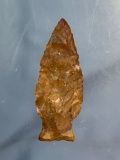 NICE Jasper Orient Fishtail Point, Found in Pennsylvania, Ex: Grube, Podpora Collect