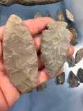 Large Axe and 31 Arrowheads, Found in Montgomery Co., PA, Axe is 8 1/4