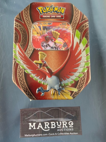 Sealed Pokemon Ho-oh Ho Oh GX Mysterious Powers Collector Tin (evolutions pack edition)