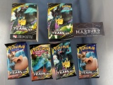 x4 Sealed Pokemon Team-Up Booster Packs from a Prerelease Kit (box included)