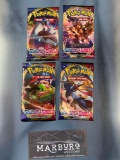 x4 Sealed Sword and Shield 3-Card Packs Pokemon