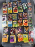 13 Various OPENED Pokemon Booster Packs w/Contents of Packs
