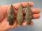 Lot of x3 Nice Archaic Stem Points, Found in York Co., PA, Longest is 3