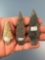 Lot of 3 Archaic Stem Points, Longest 3