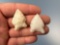 Pair of Fine Quartz Vosburg Points, Longest 1 3/8