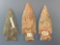 Lot of Classic Quartzite Points, Lancaster, Berks, Northumberland Counties, PA, Longest is 3