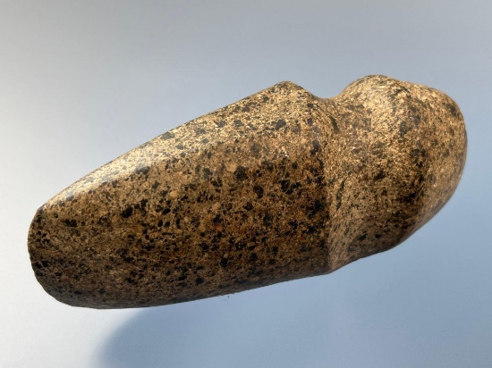 SUPERB 6" Fluted Hardstone Axe, Found in Hardin Co., Ohio Ex: Earl Beatty, Wiedner Collections