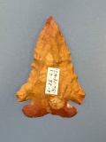 Incredible 1 13/16 Jasper Corner Notch Kessel Serrated Point, Heat-Treated, Found in Salem Co., NJ,