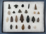 Lot of 23 Various Points, Tools, Arrowheads, Found in NJ, Ex: Sam Priem Collection, Longest is 3 5/1