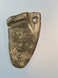 NICE Salvaged Bannerstone Pendant, Found in Milford Square, PA, Drilled Hole for Suspension, 2 3/4