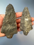 Large pair of Morrow Mountain Points, 5 1/4