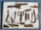 Beal Site, 1670-1687, Victor, NY Iron Iroquoian Trade Artifacts, Seneca,Scissors, Knives, Awls, Long