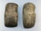Pair of FINE Polished Black Stone Hohokam Axe, Southwestern US, Longest is 3 5/8
