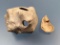 RARE Shell Dipper and Conch Chell Hoe/Digging Tool/Club, Found in Florida, Longest is 5 7/8